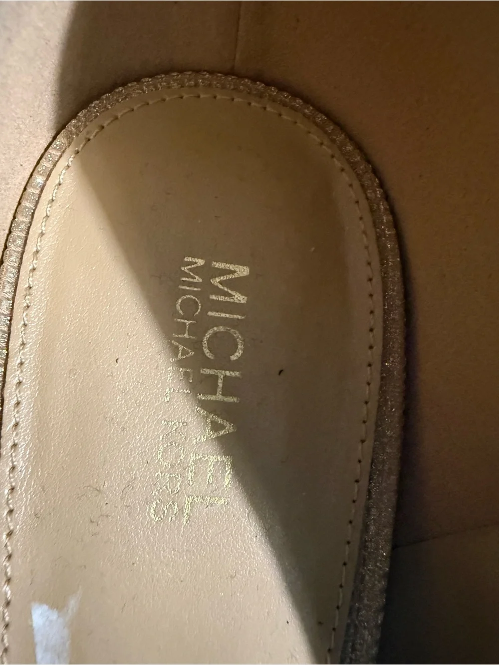 Michael Kors Gold Glitter Platform Pumps